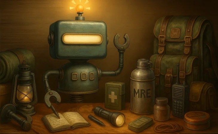 Gizmoteket-robot ägnar sig åt prepping och krisberedskap